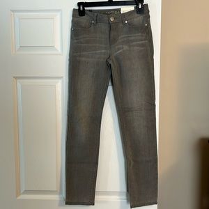 NEW Women’s LC Lauren Conrad Mid Rise Stretch Skinny Jeans Gray Size 2 Regular